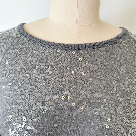 Express Sequin Raglan Sweater - Picture 3 of 7
